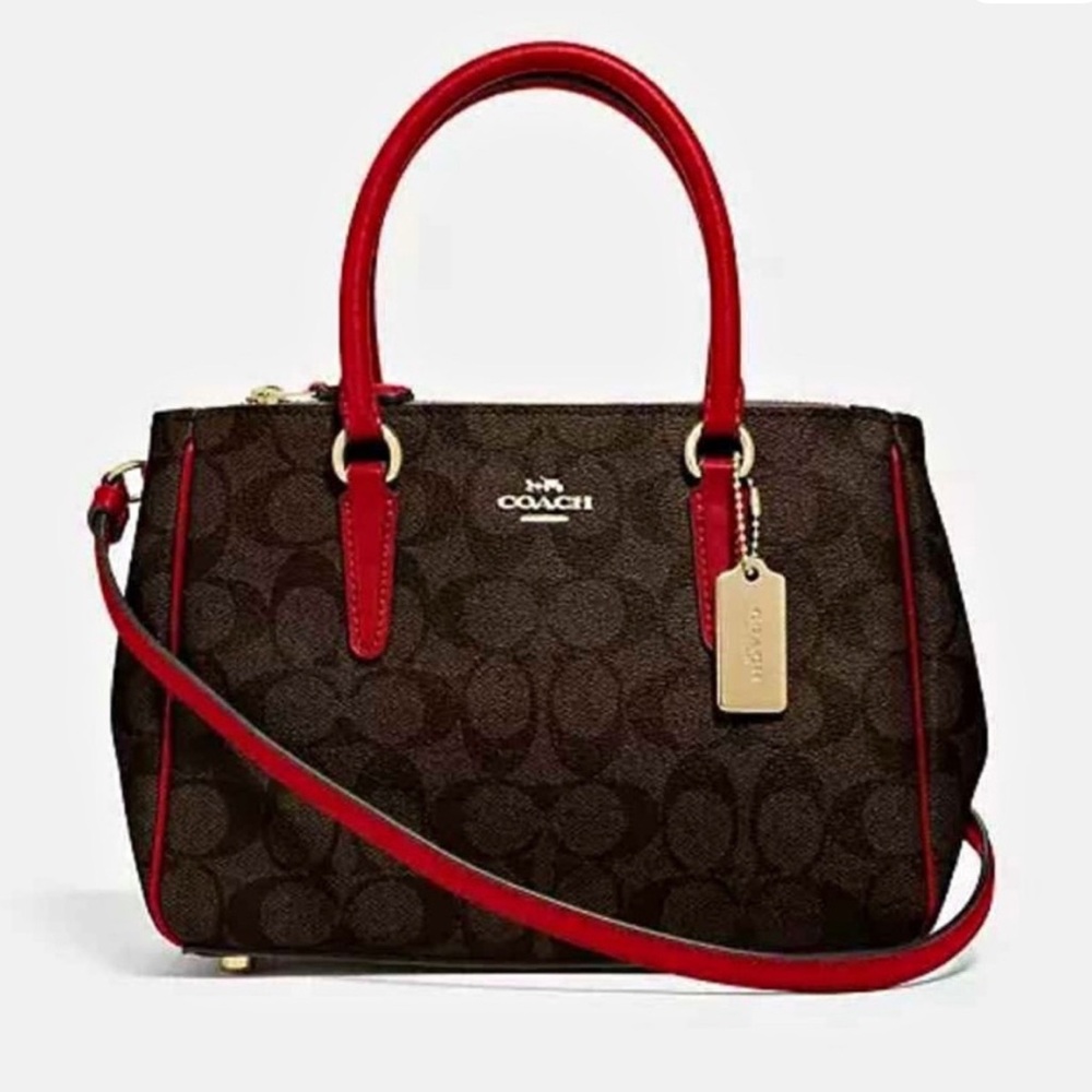 Coach Mini Surrey Carryall Signature Canvas